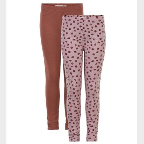 Minymo Leggings - 2-pak - Violet Ice