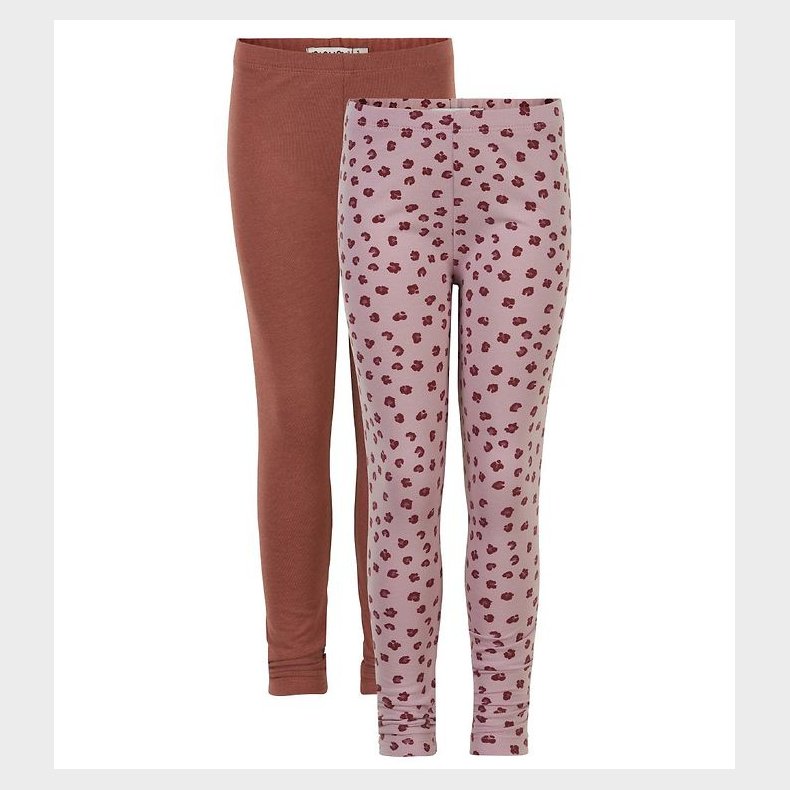 Minymo Leggings - 2-pak - Violet Ice