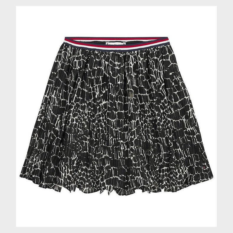 Tommy Hilfiger Nederdel - Sort Dyreprint