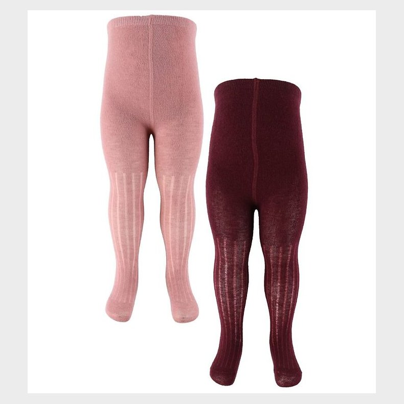 Minymo Str�mpebukser - Uld - Rib - 2-Pak - Burnished Lilac