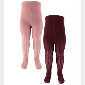 Minymo Str�mpebukser - Uld - Rib - 2-Pak - Burnished Lilac
