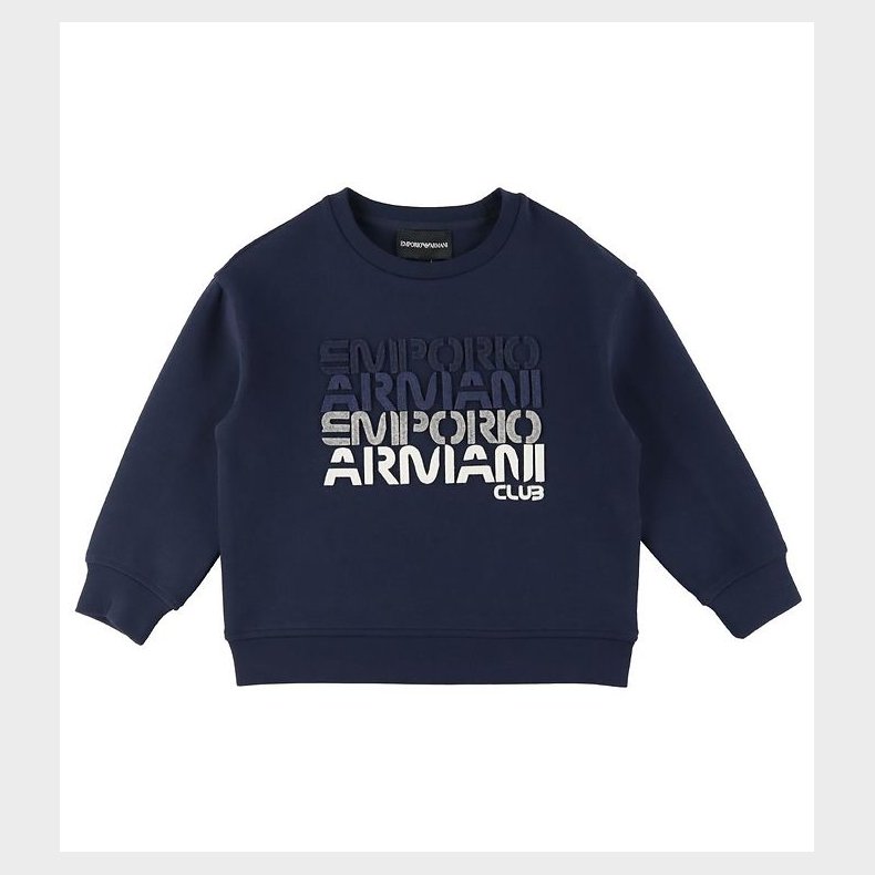 Emporio Armani Bluse - Dress Blue m. Tekst