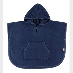 Nrgaard Madsens Badeponcho m. Htte/Lomme - 70x50 cm - Navy