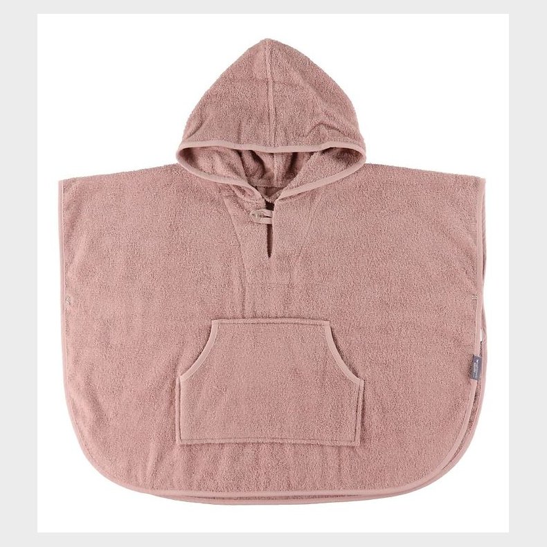Nrgaard Madsens Badeponcho m. Htte/Lomme - 70x50 cm - Pale Mau