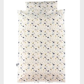 Nrgaard Madsens Sengetj - Junior - Hvid m. Stjerner/Planeter