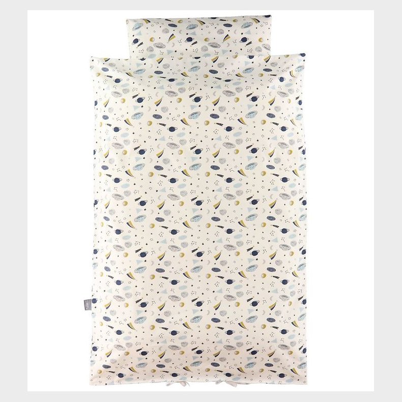 Nrgaard Madsens Sengetj - Junior - Hvid m. Stjerner/Planeter