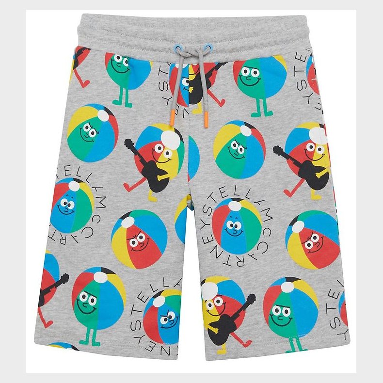 Stella McCartney Kids Sweatshorts - Grmeleret m. Badebolde
