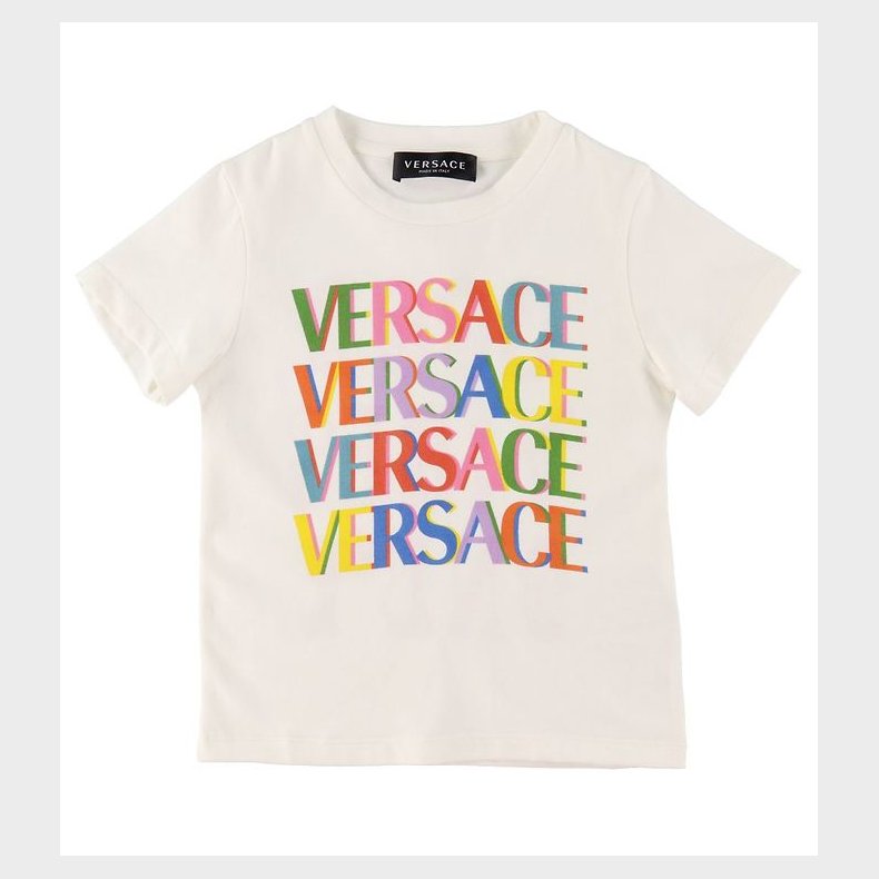 Versace T-shirt - Hvid m. Multifarvet/Pink