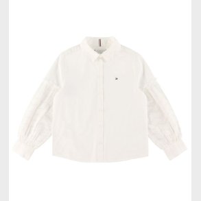 Tommy Hilfiger Skjorte - Broidery Anglais Woven - Ecru