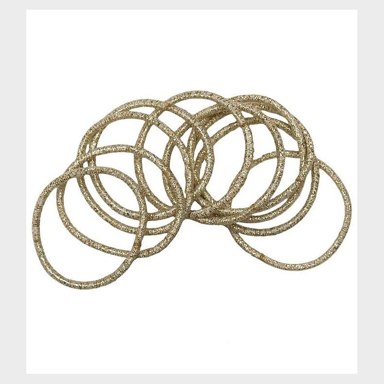 Little Wonders Hrelastikker - Rosa - 10-Pak - Champagne Glitter