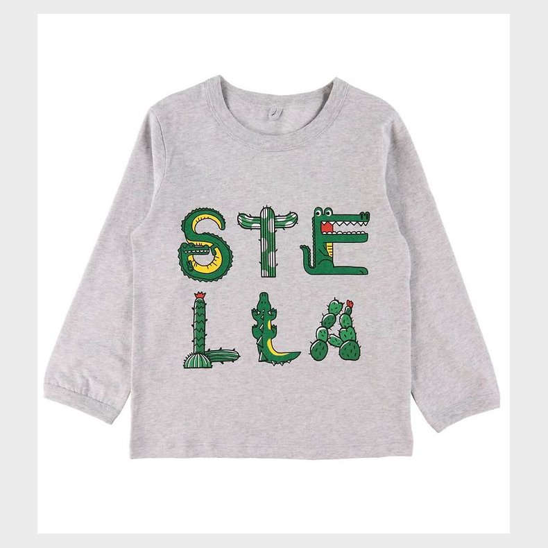 Stella McCartney Kids Bluse - Grmeleret m. Tryk