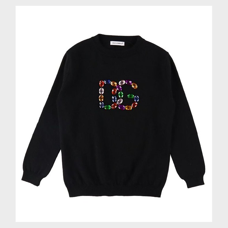 Dolce & Gabbana Bluse - Uld - Light Therapy - Sort m. Sten