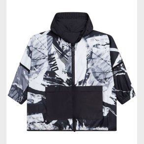 DKNY Jakke - Vendbar - Sort/Hvid m. Fotoprint