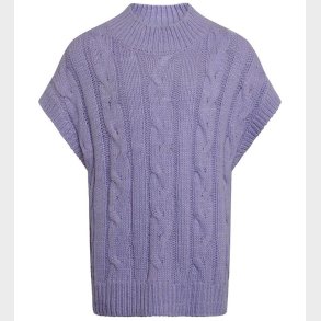 Grunt Vest - Strik - Brie - Purple