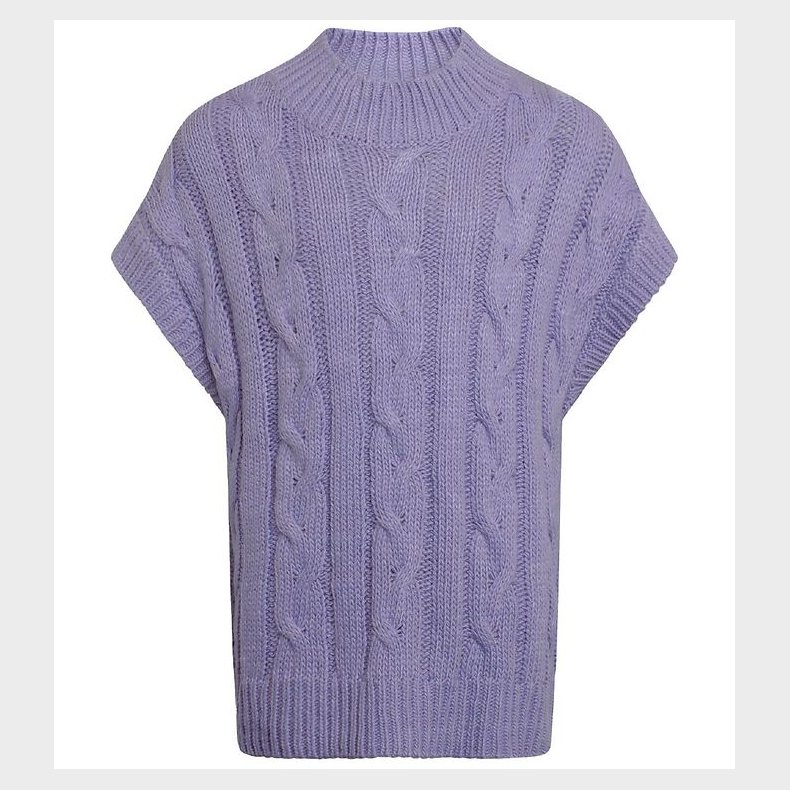 Grunt Vest - Strik - Brie - Purple