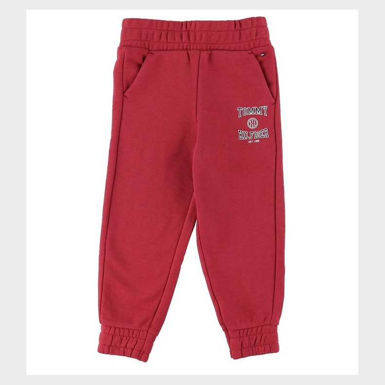 Tommy Hilfiger Sweatpants - Slouchy Varsity - Cranberry Crush