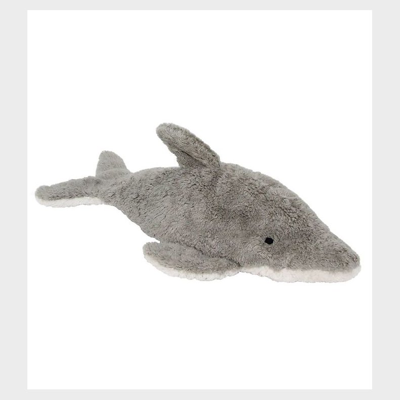 Senger Naturwelt Varmepude - Lille - 38 cm - Delfin - Gr�/Hvid