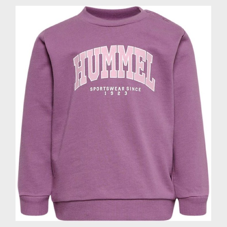 Hummel Sweatshirt - HmlFast Lime - Argyle Purple