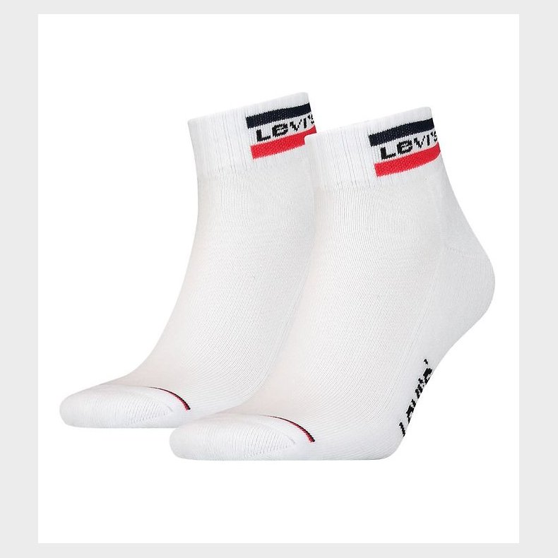 Levis Ankelstrmper 2-pak - Mid Cut - Hvid