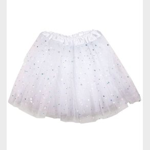 Molly & Rose Udkldning - Tylskrt - Hvid m. Stjerner