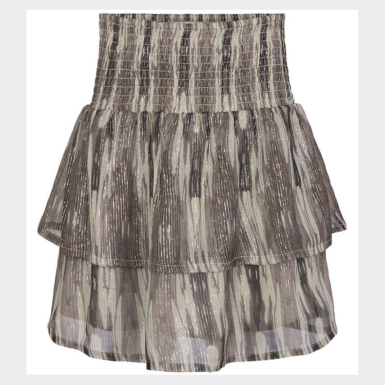 Petit by Sofie Schnoor Nederdel - Black Off White m. Striber