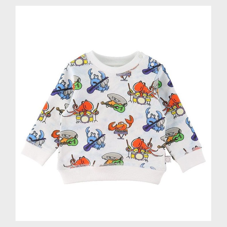 Stella McCartney Kids Sweatshirt - Hvid m. Havprint