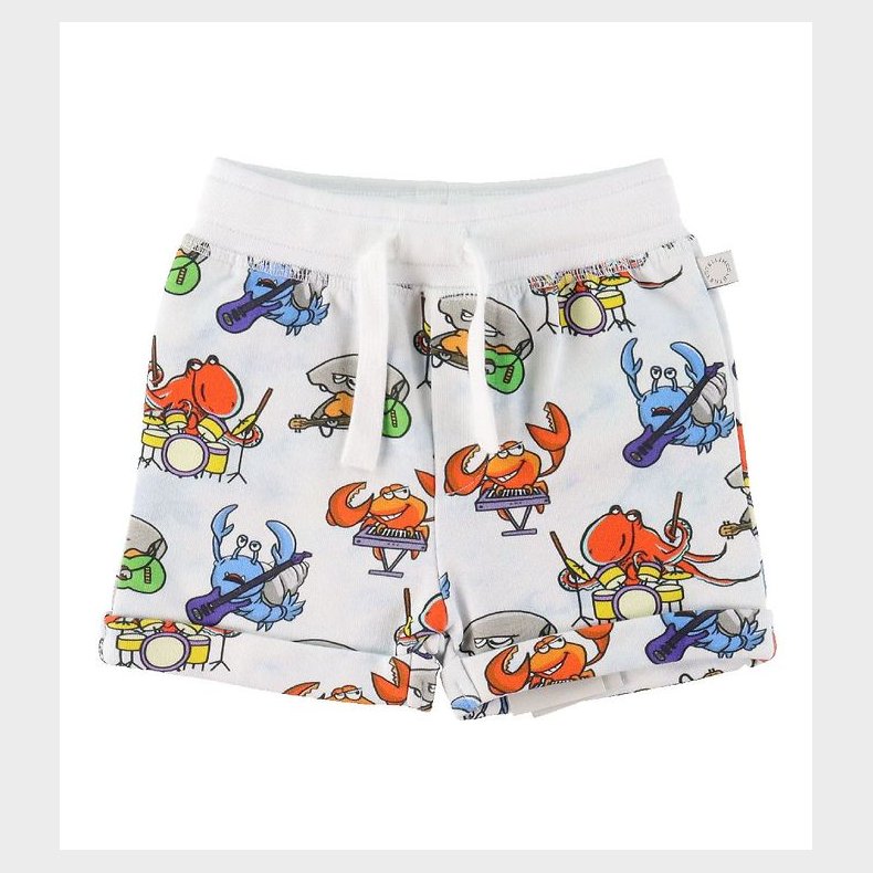 Stella McCartney Kids Sweatshorts - Hvid m. Havprint