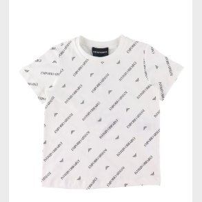 Emporio Armani T-Shirt - Hvid m. Tekst