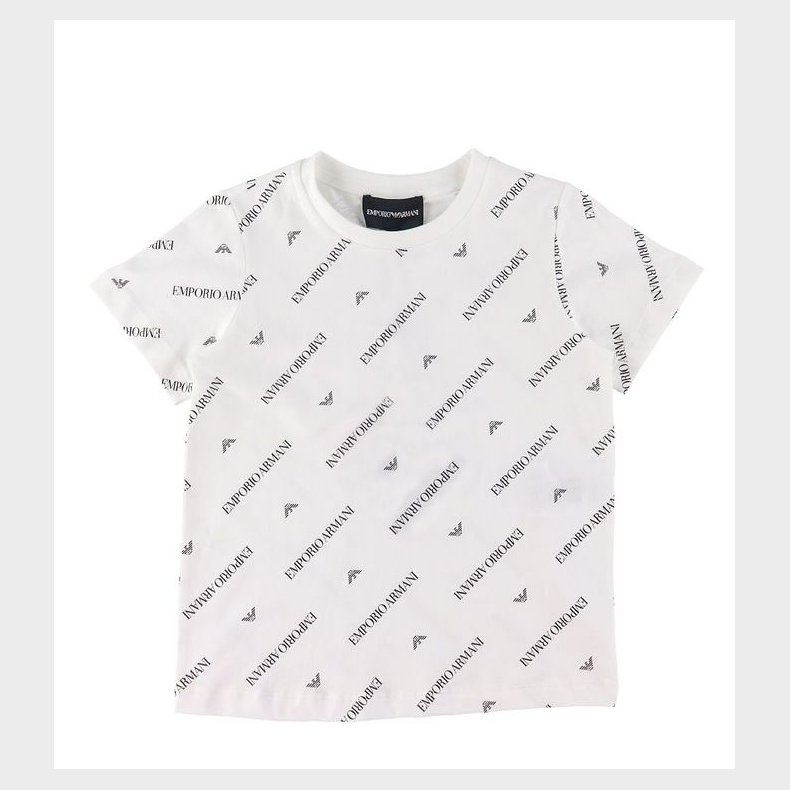 Emporio Armani T-Shirt - Hvid m. Tekst