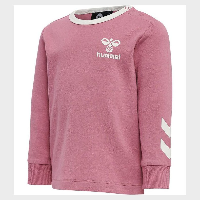 Hummel Bluse - hmlMaule - Heather Rose m. Hvid