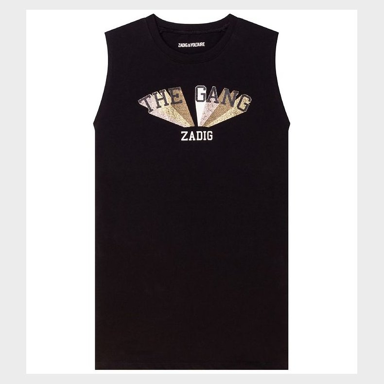 Zadig & Voltaire Kjole - Happy - Sort m. Glimmer