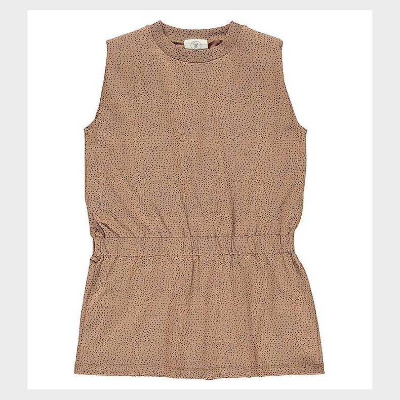 Gro Kjole - Ally - Warm Beige m. Prikker