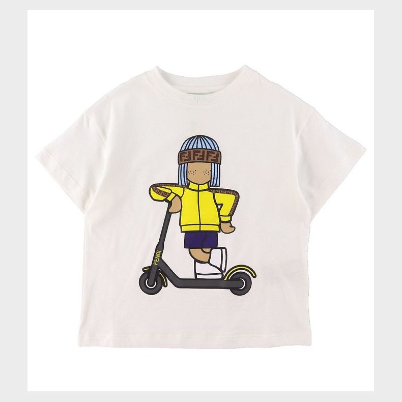 Fendi T-shirt - Hvid m. Print