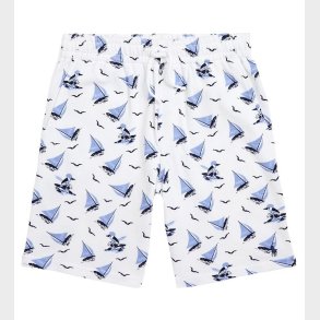 Polo Ralph Lauren Sweatshorts - Classics - Hvid/Bl� m. Sejlskibe