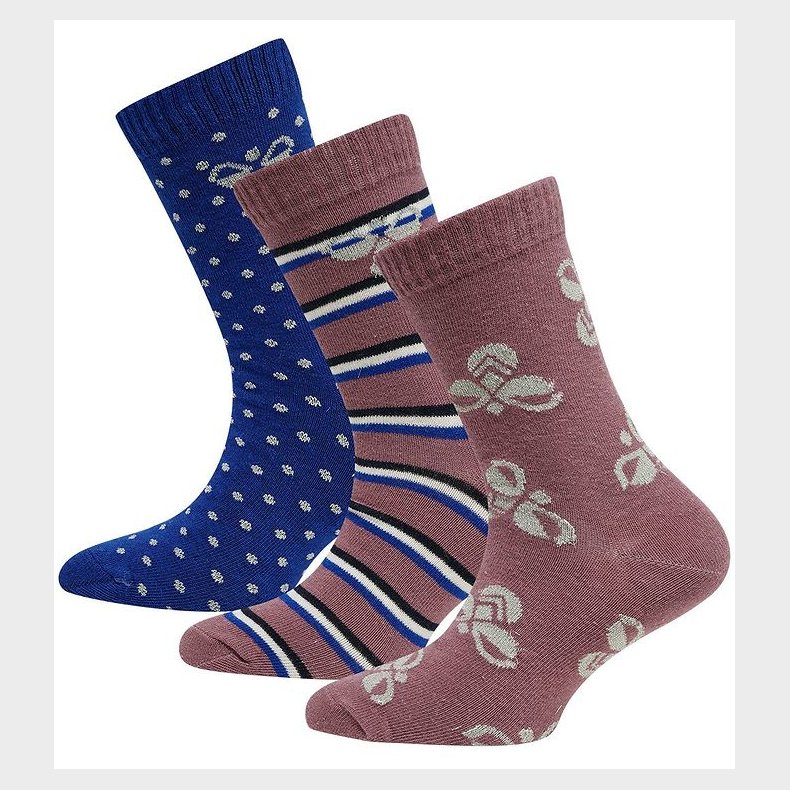 Hummel Strmper - 3-pak - hmlAlfie - Heather Rose