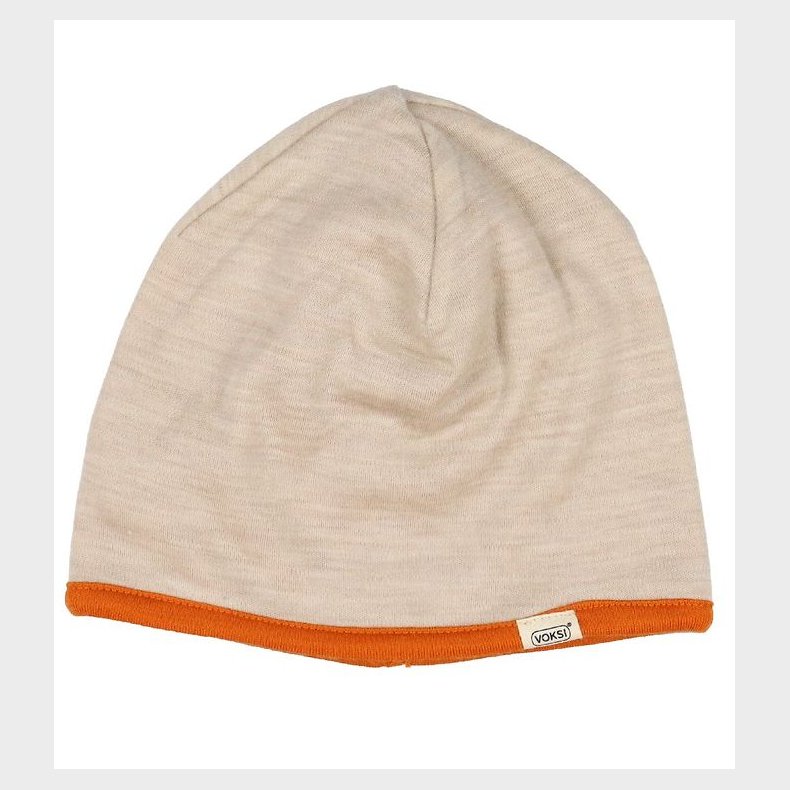 Voksi Hue - Uld - 2-lags - Vendbar - Melange Sand/Warm Orange