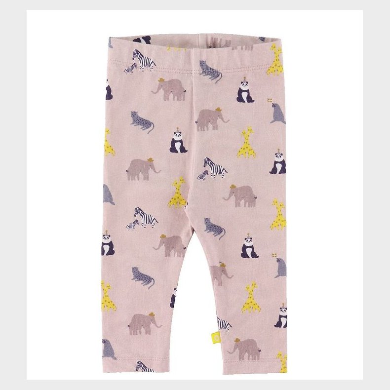 Smallstuff Leggings - Zoo Garden - Rose