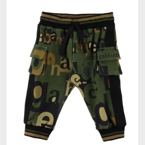 Dolce & Gabbana Sweatpants - Reborn To Live - Armygrn m. Print