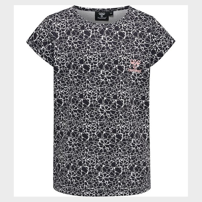 Hummel T-shirt - hmlNanna - Sort/Hvid