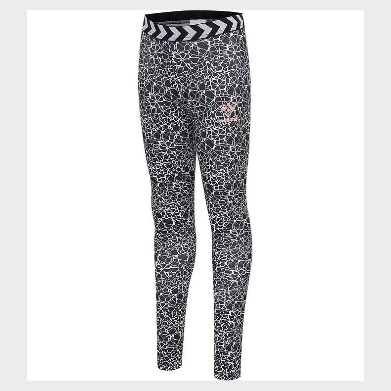 Hummel Leggings - hmlMimmi - Sort/Hvid