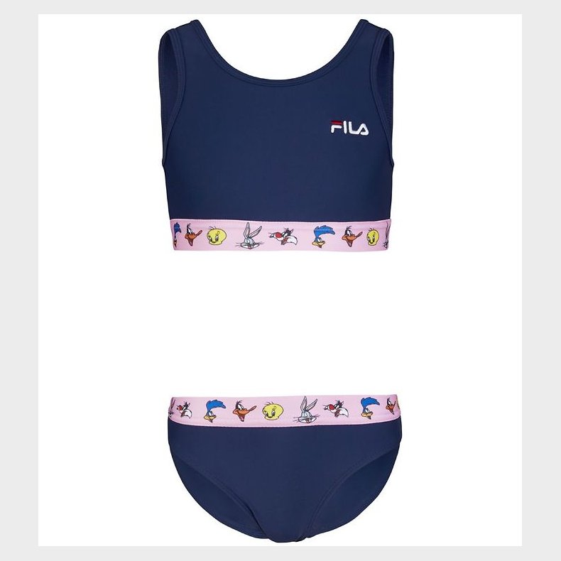 Fila Bikini - Lsben - Medieval Blue m. Looney Tunes