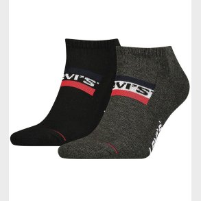 Levis ankelstrmper - 2-Pak - Sports Wear - Mid Grey/Black