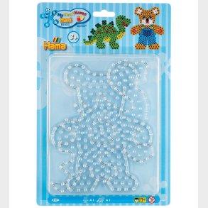 Hama Maxi Perleplader - 2 stk. - Dinosaur/Bamse
