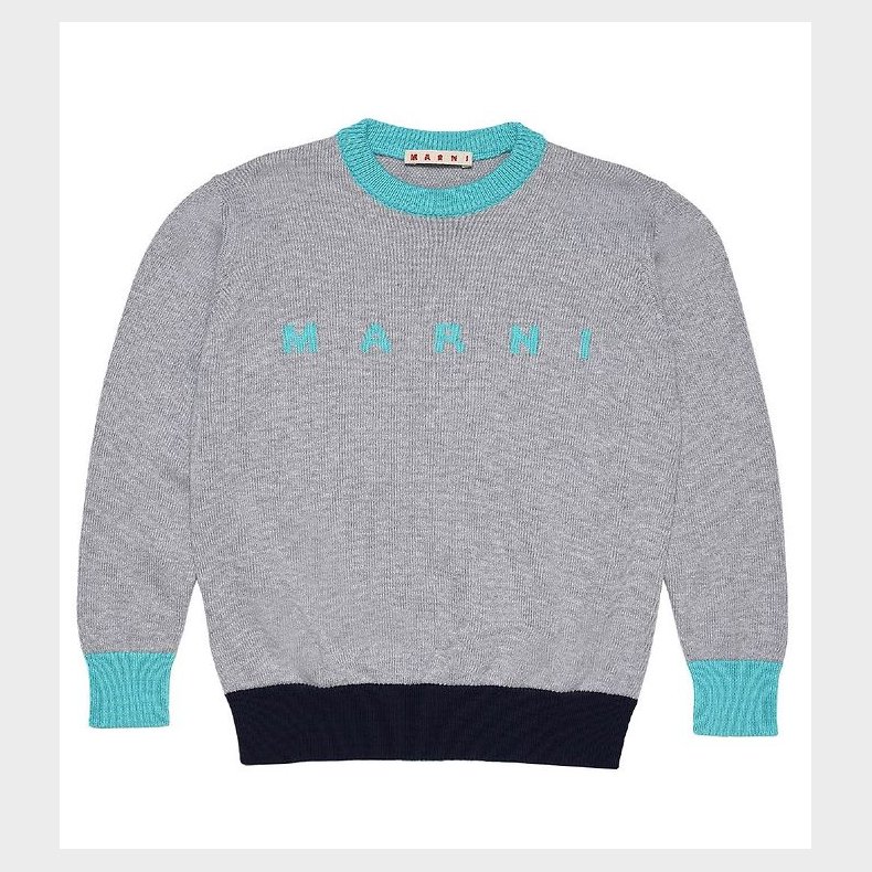 Marni Bluse - Strik - Grmeleret/Turkis