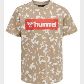 Hummel T-shirt - hmlCarter - Beige Camo