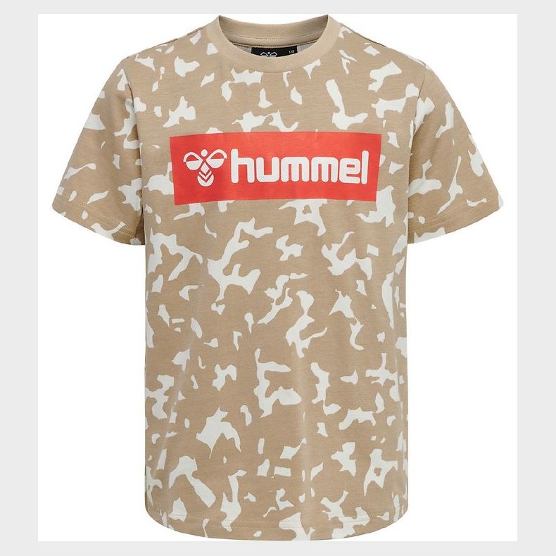 Hummel T-shirt - hmlCarter - Beige Camo