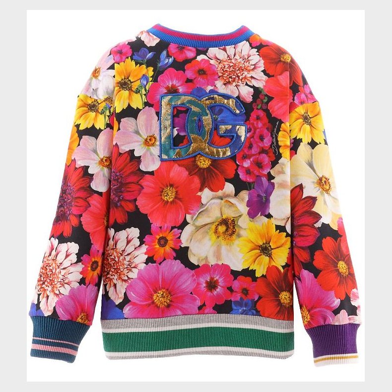 Dolce & Gabbana Sweatshirt - Renaissance - Multifarvet m. Blomst