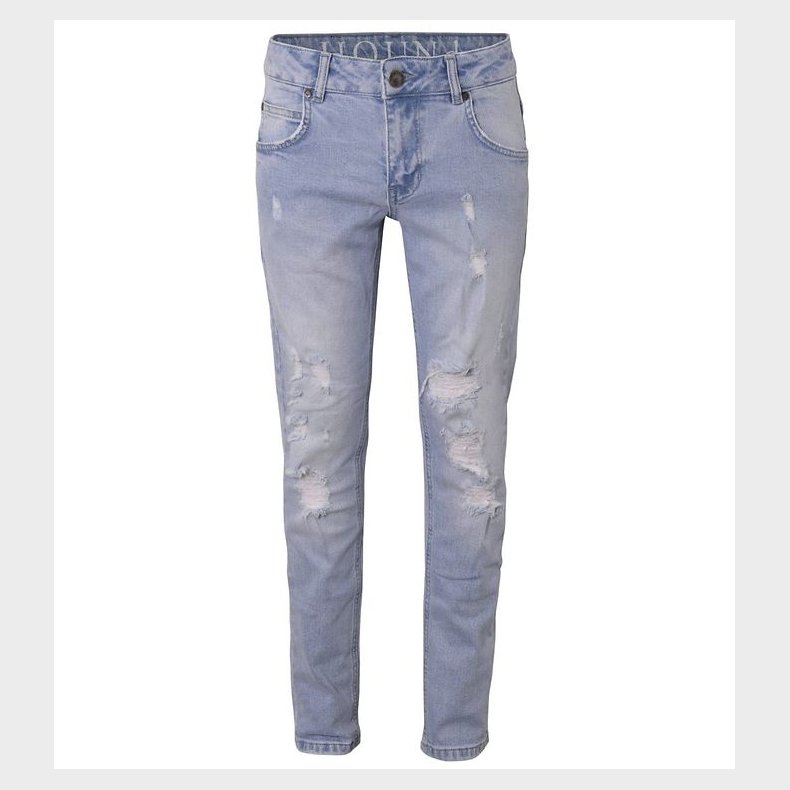 Hound Jeans - Straight w.Holes - Light Denim