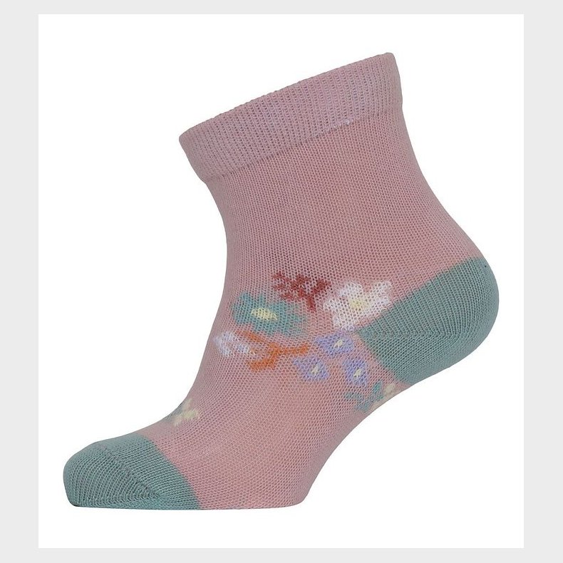 Melton Strmper - Petite Flowers - Alt Rosa