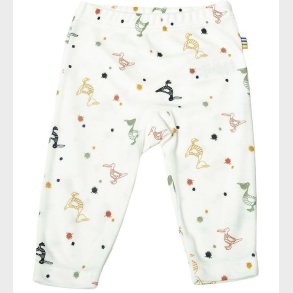 Joha Leggings - Bambus - Hvid m. Pelikaner